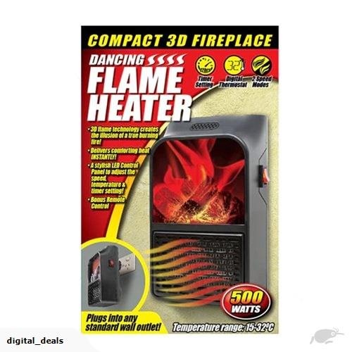 

Электрообогреватель Flame Heater mini Handy portable compact 500w