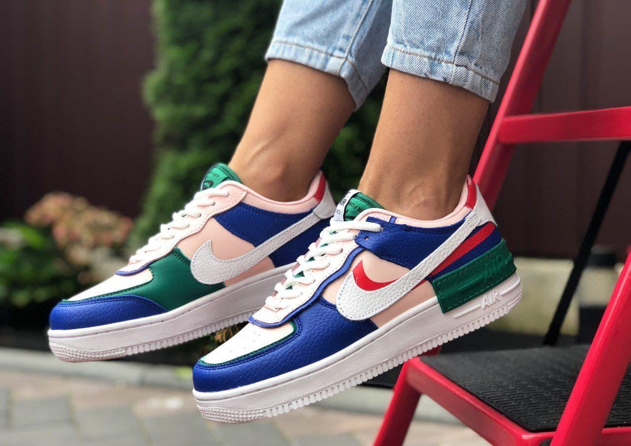 

Женские кроссовки в стиле Nike Air Force 1 Shadow разноцветные / женские кроссовки найк аир форс 40, Разные цвета