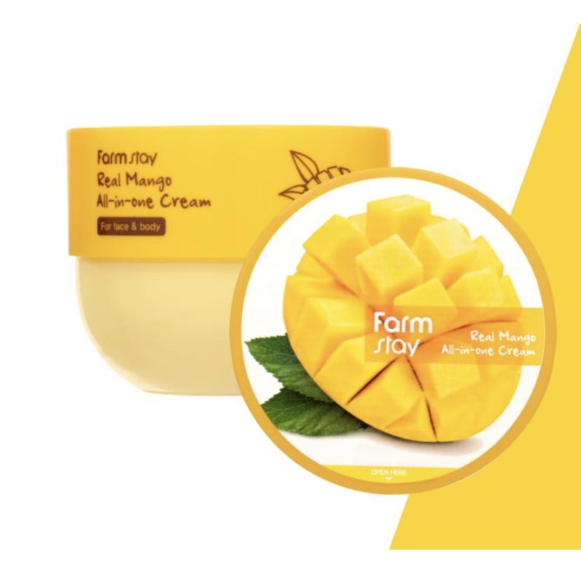 

Универсальный крем для лица и тела FarmStay Real Mango All-In-One Cream с экстрактом манго, 300 мл