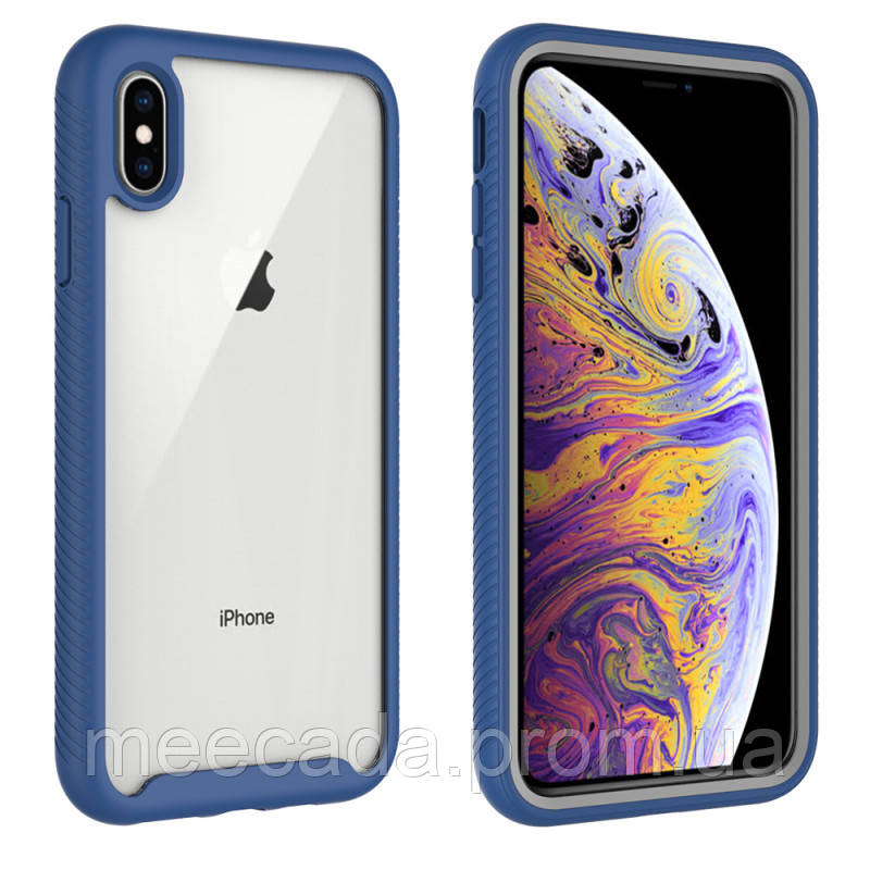 

Ударопрочный чехол Full-body Bumper Case для Apple iPhone XS Max (6.5"), Синий