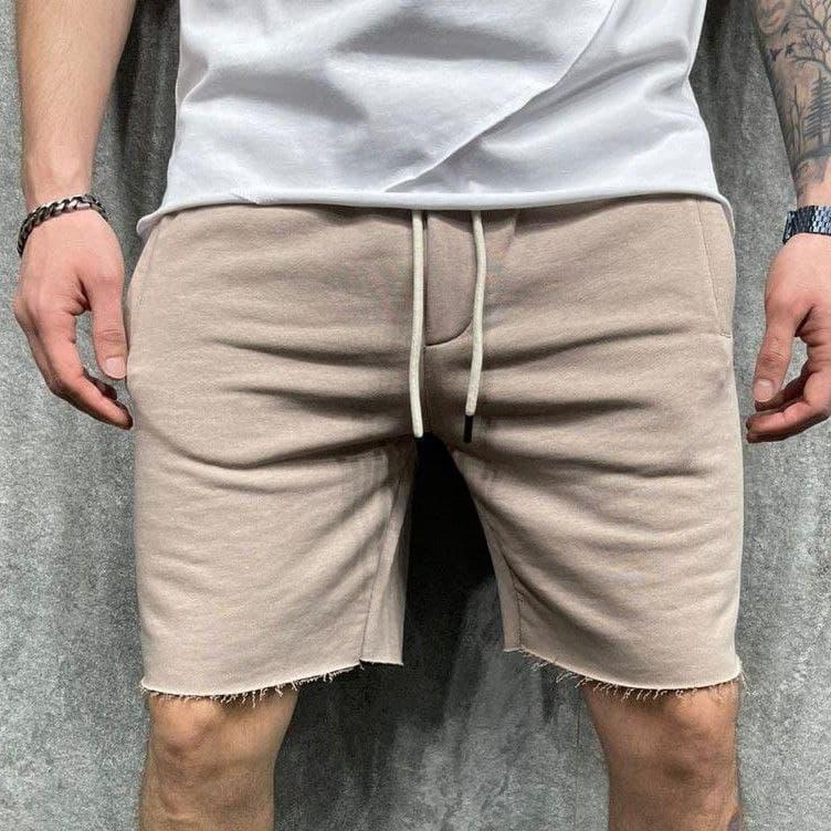 

Модные мужские короткие бежевые шорты хлопковые | Производство Турция, Бежевый