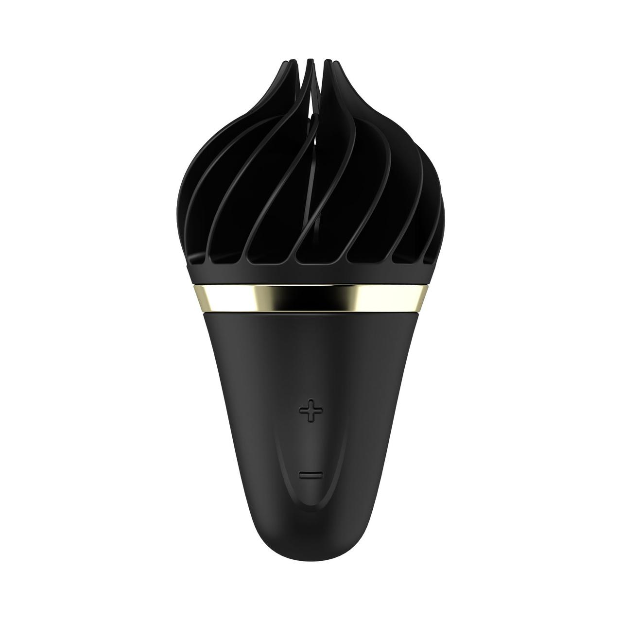 

Мороженка спиннатор Satisfyer Lay-On - Sweet Treat Black/Gold, 10 режимов работы, водонепроницаемая