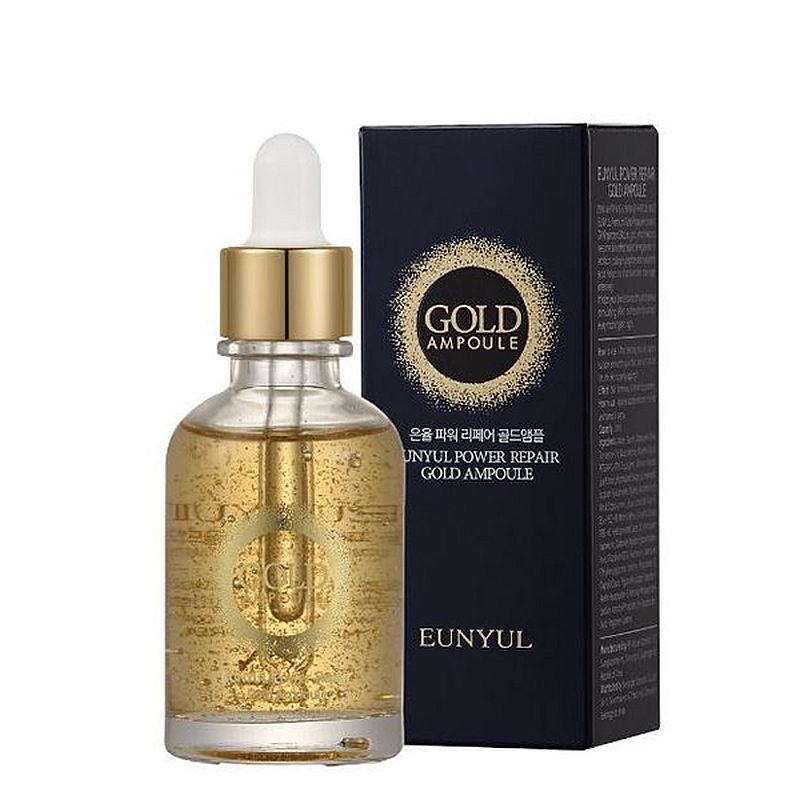 

Антивозрастная сыворотка для лица с золотом Eunyul Power Repair Gold Ampoule 99,9% Pure 50 мл (8809435409875)