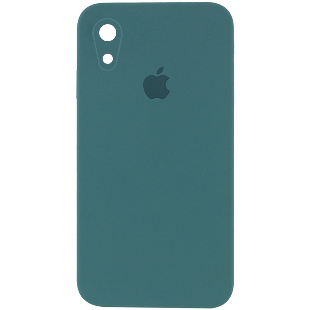 

Уценка Чехол Silicone Case Square Full Camera Protective (AA) для Apple iPhone XR (6.1"), Дефект упаковки / зеленый / pine green