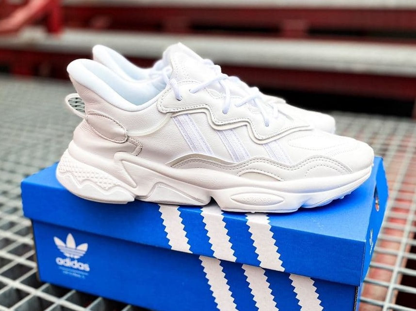 

Мужские кроссовки Adidas Ozweego White / Адидас Озвиго Белые 42, Белый