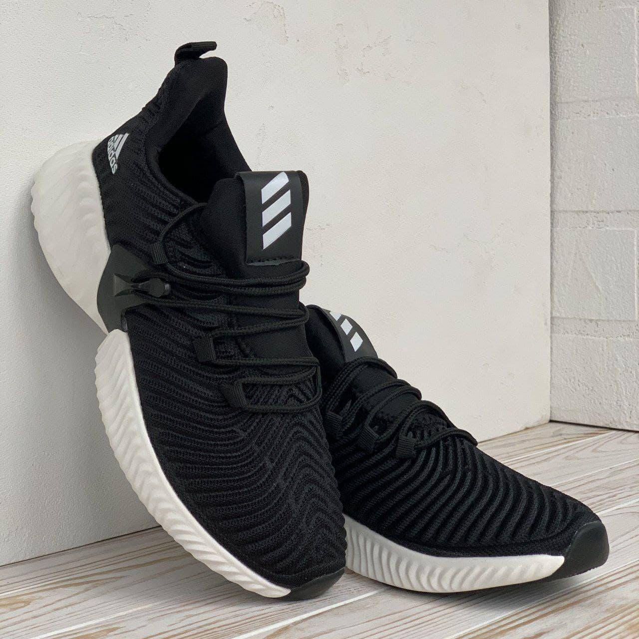 

Мужские Кроссовки Adidas Alphabounce Black White / Адидас Альфабаунс Черные Белые 45, Черно-белый