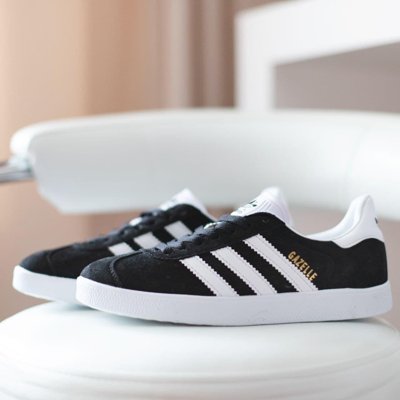 

Женские Кроссовки Adidas Gazelle Black / Адидас Газель Черные 38, Черный