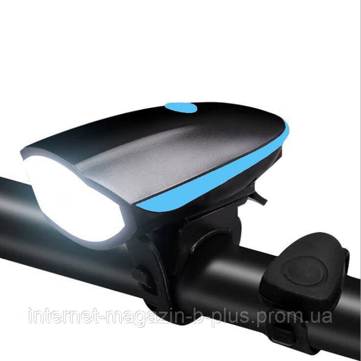 

Фонарь велосипедный, аккумуляторный Speaker bicycle light BL-7588 со звуковым сигналом (черный)