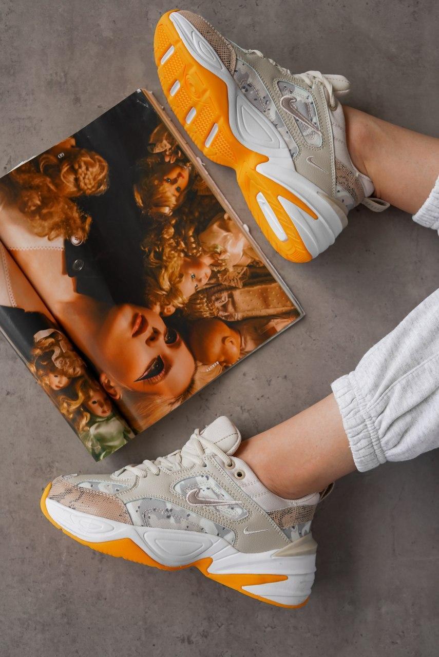

Женские кроссовки Nike M2K Tekno Beige / Найк М2К Текно Бежевые, Бежевый