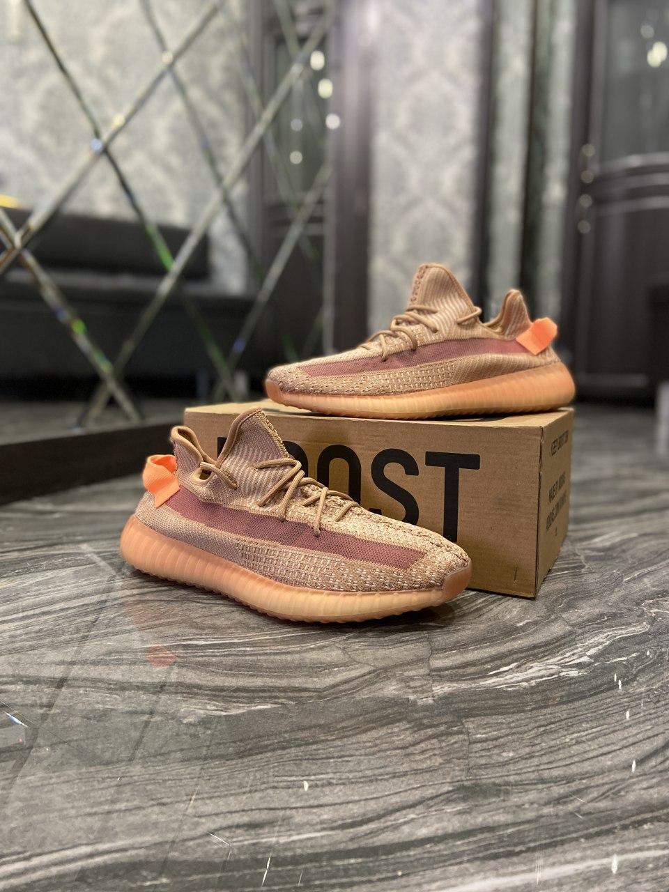 

Женские кроссовки Adidas Yeezy Boost 350 v2 Clay / Адидас Изи Буст 350 в2 Розовые 38, Розовый