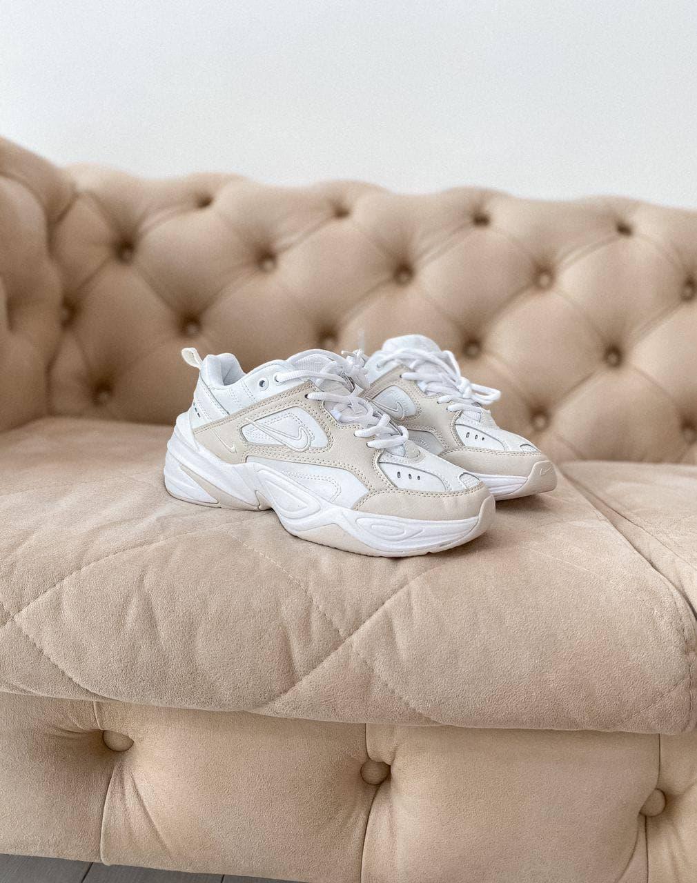 

Женские кроссовки Nike M2K Tekno White Beige / Найк М2К Текно Белые Бежевые 40, Белый