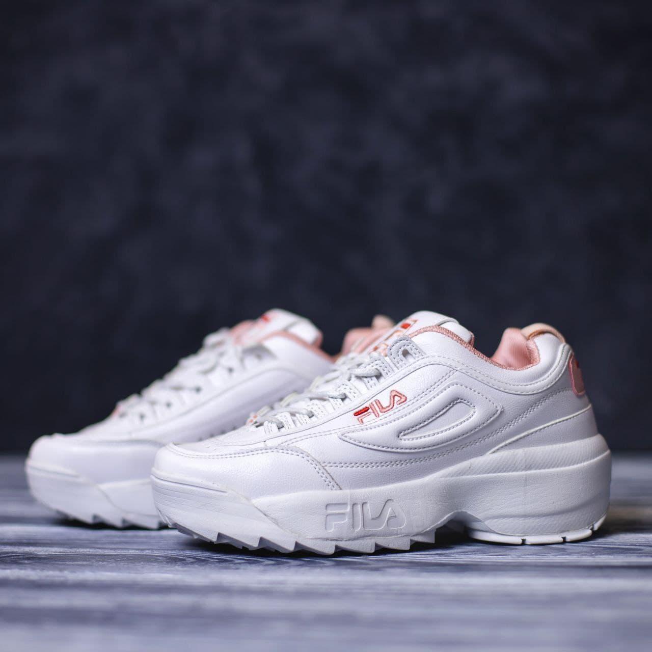 

Женские Кроссовки Fila Disruptor White Pink / Фила Дисраптор Белые Розовые, Разные цвета