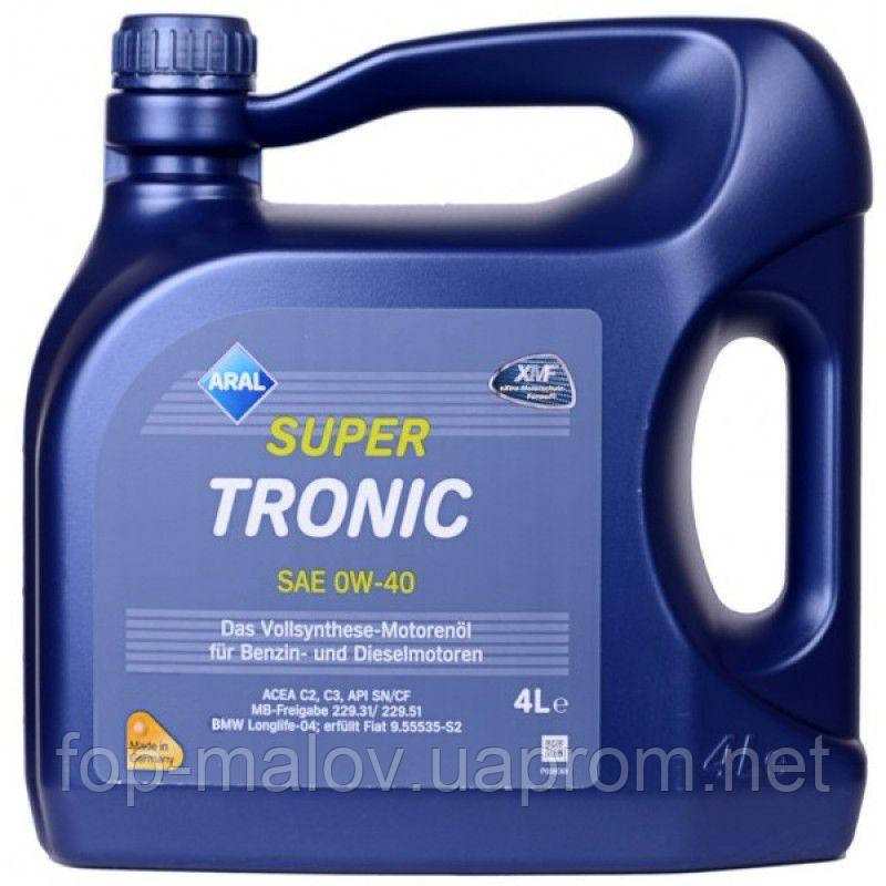 

Моторное масло Aral SuperTronic 0W-40 4л.