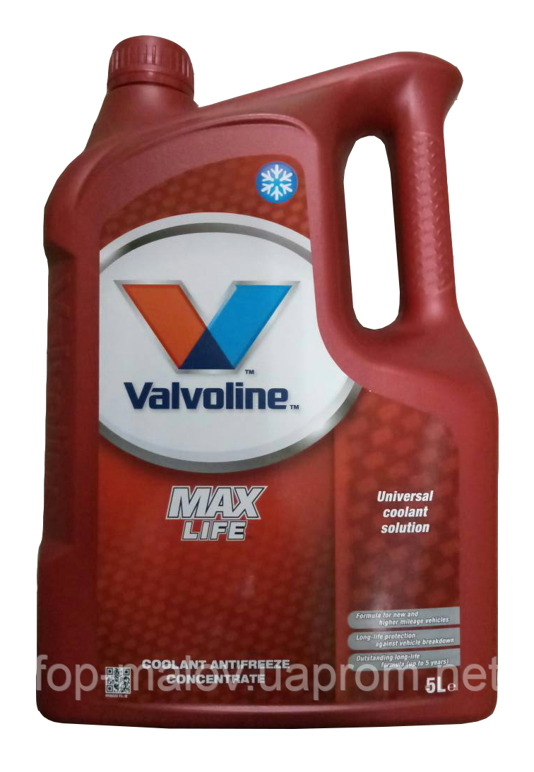 

Антифриз Valvoline Maxlife 5л., Красный