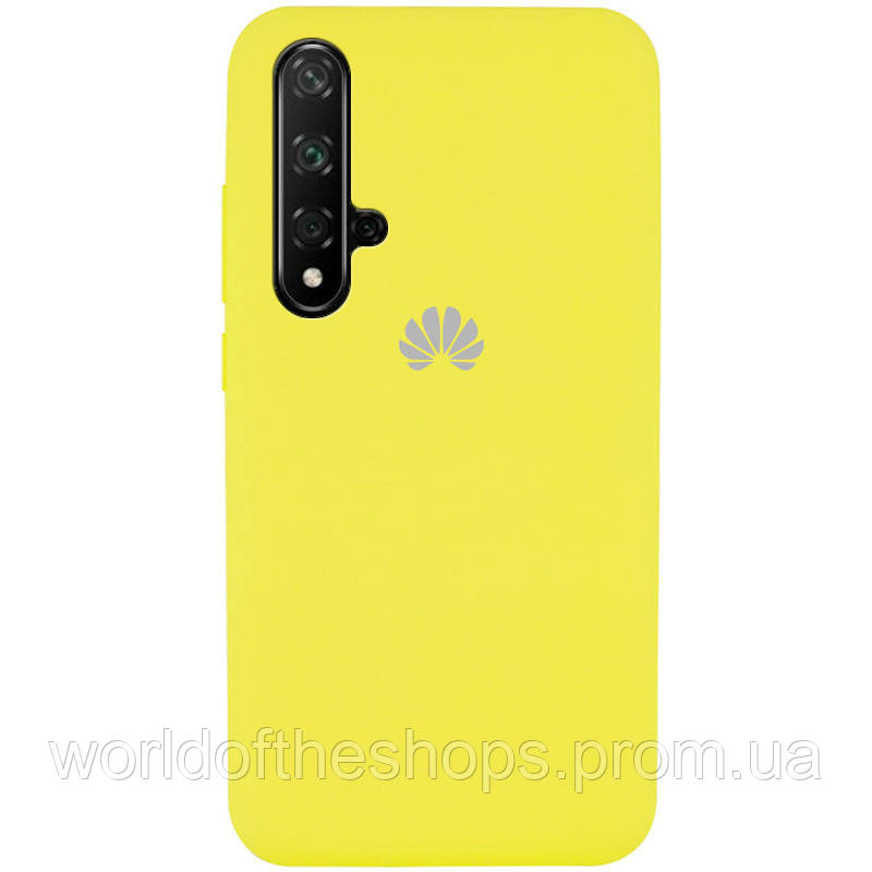 

Чехол Silicone Cover Full Protective (AA) для Huawei Honor 20 / Nova 5T, Желтый / yellow