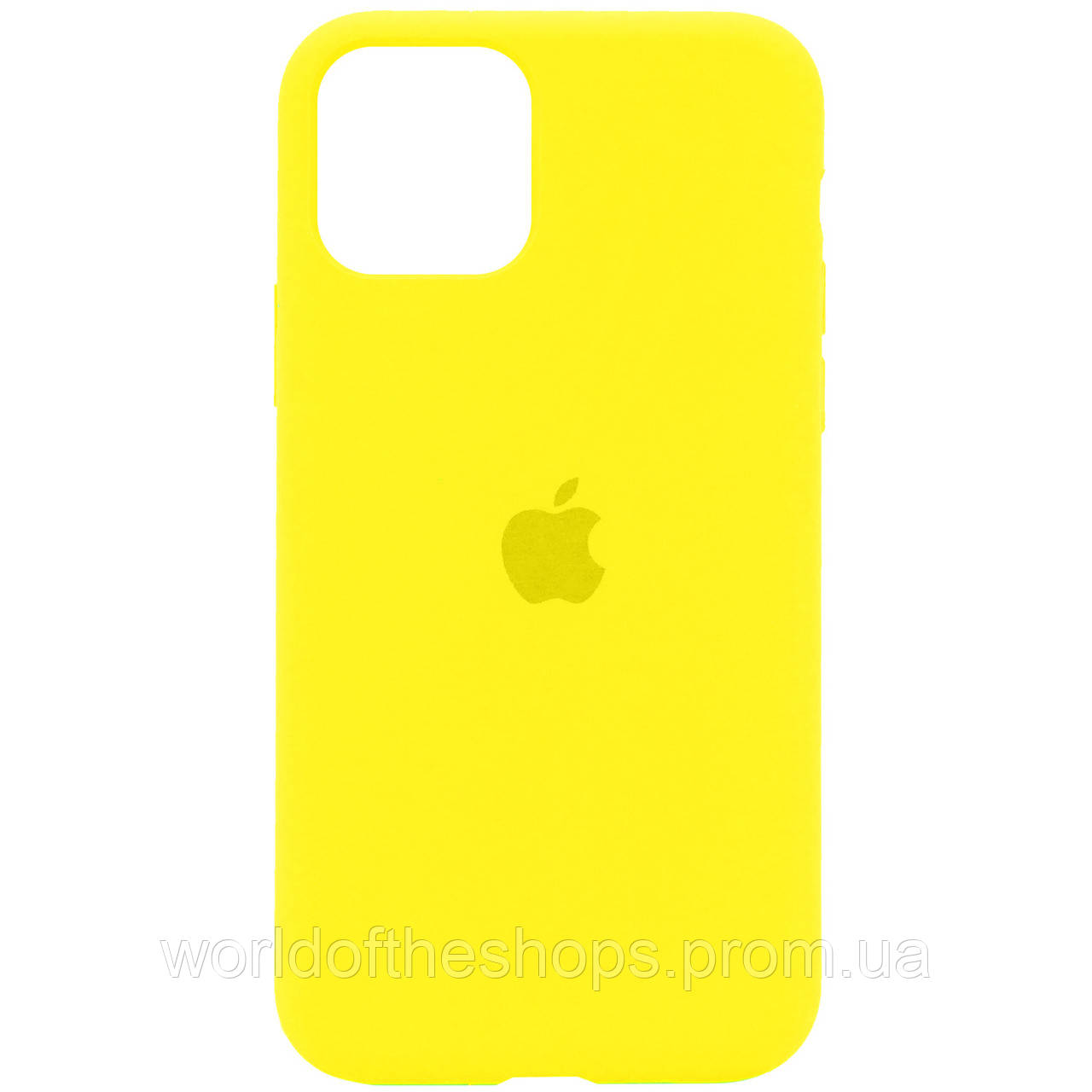 

Чехол Silicone Case Full Protective (AA) для Apple iPhone 11 Pro Max (6.5"), Желтый / neon yellow