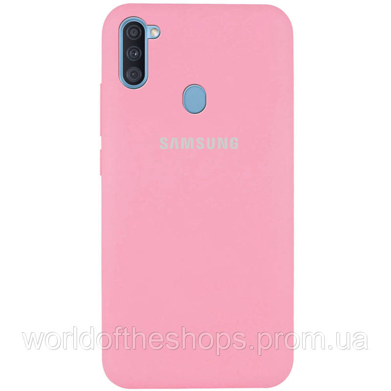 

Чехол Silicone Cover Full Protective (AA) для Samsung Galaxy A11, Розовый / cotton candy