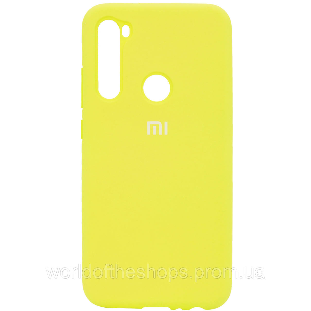 

Чехол Silicone Cover Full Protective (AA) для Xiaomi Redmi Note 8T, Желтый / yellow