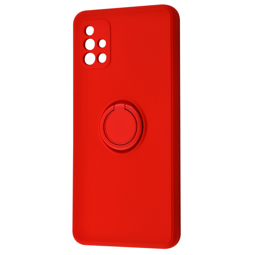 

Чехол накладка Samsung Galaxy A51 (A515) WAVE Light Color Ring red