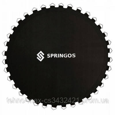 

Прыжковое полотно мат для батута Springos 12FT 366 см 72 пружини Black SKL41-277894