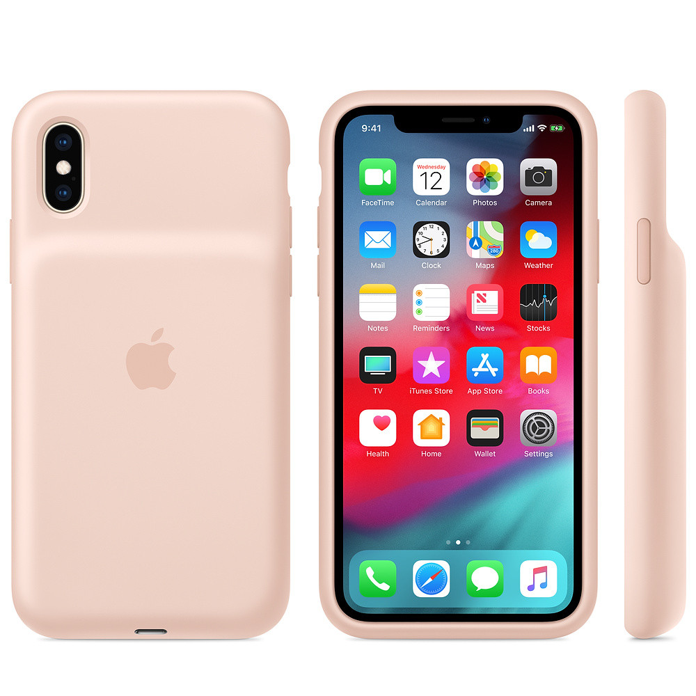 

Чехол-аккумулятор Apple Smart Battery Case Pink Sand (MVQP2) для iPhone XS, Розовый