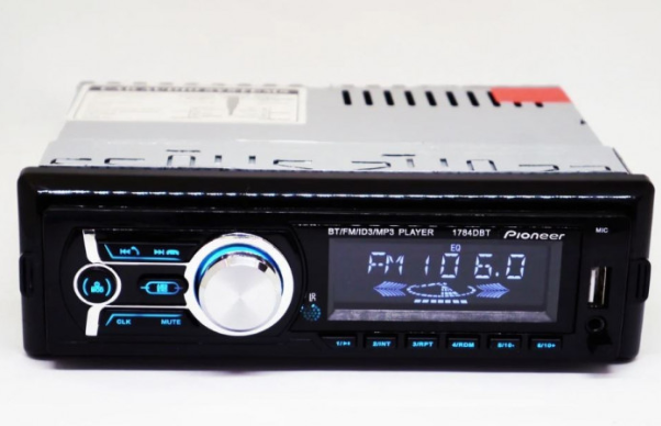

Автомагнитола Pioneer 1784DBT 1DIN MP3/1USB/2USB-зарядка/TF card/Bluetooth автомагнитола магнитофон в авто