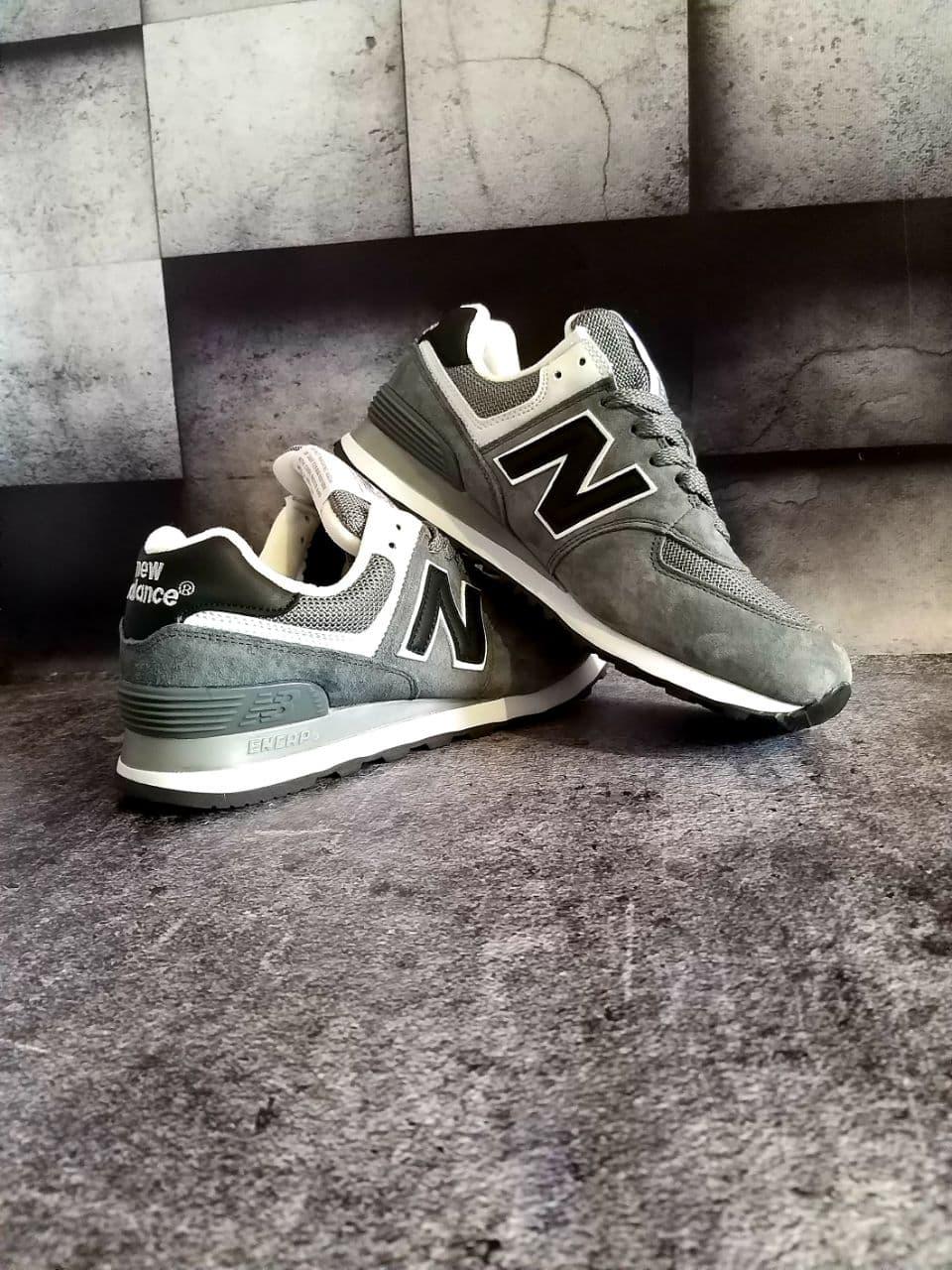 

Мужские кроссовки New Balance 574 серые 45-28,5см, Серый
