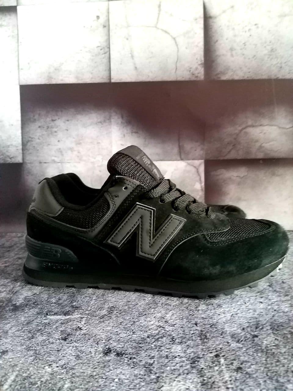 

Мужские кроссовки New Balance 574 черные 45-28,5см, Черный