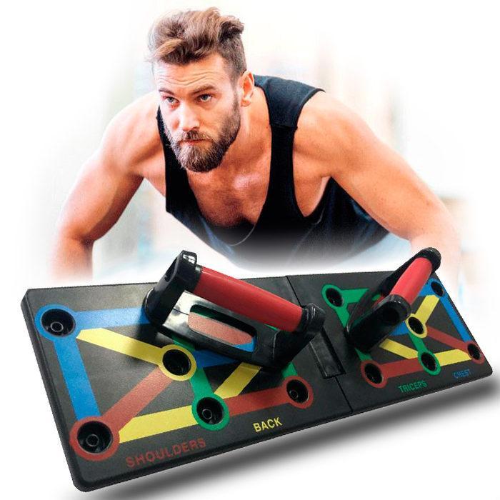 

Упор для отжиманий, Доска для отжиманий Push Up Training System- платформа для отжиманий 14 в 1 MJ-040