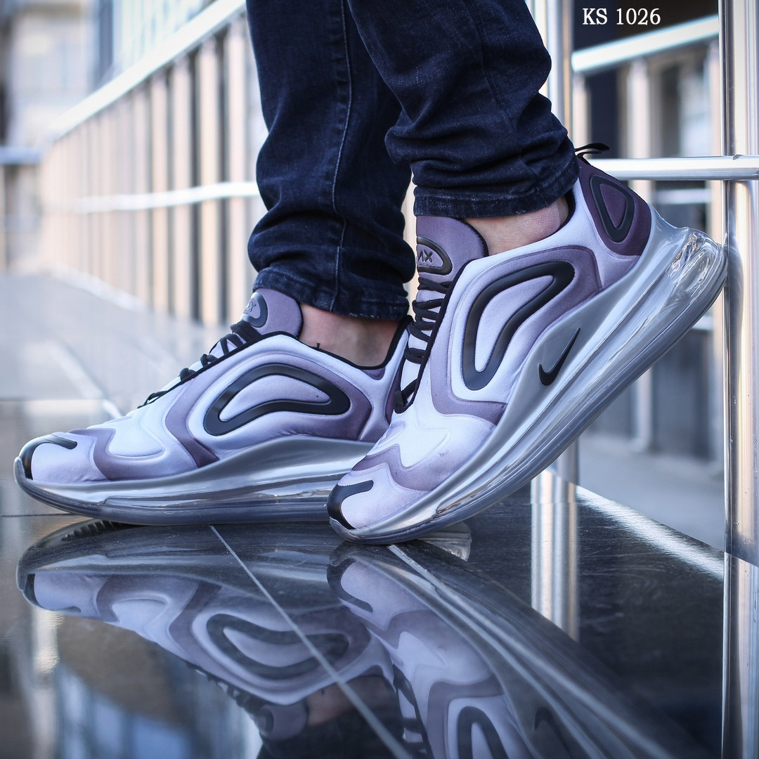 

Мужские кроссовки в стиле Nike Найк Air Max 720, белые с серым 43 (27,5 см), Белый