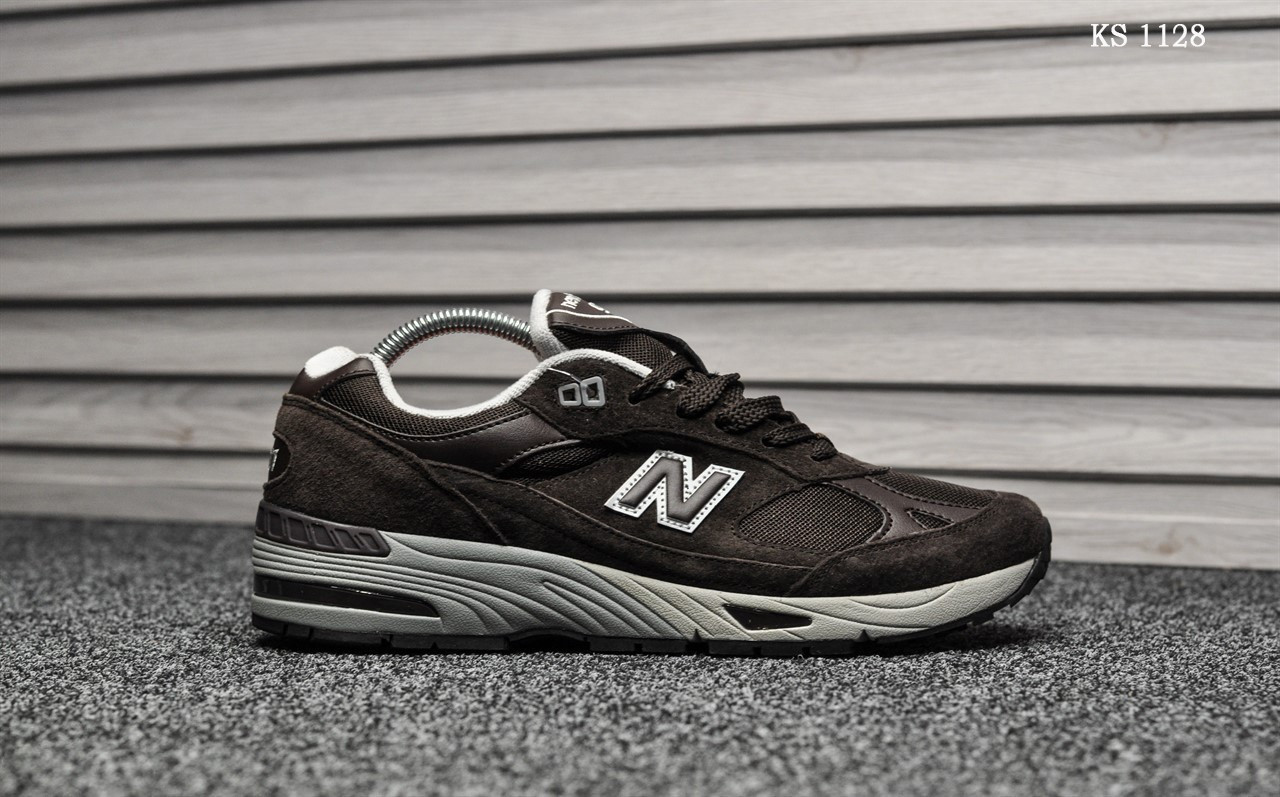 

Мужские кроссовки в стиле New Balance Нью беланс 991, коричневые 46 (29,5 см), Коричневый