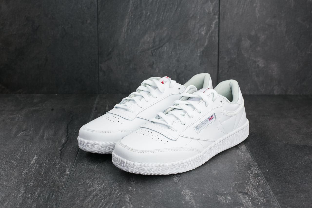 

Мужские кроссовки в стиле Reebok Рибок Club C White, белые 44 (28 см), Белый