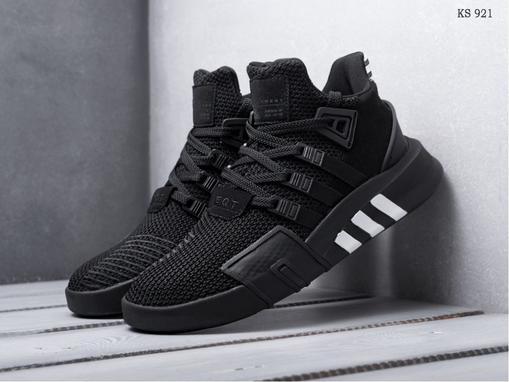 

Мужские кроссовки в стиле Adidas Адидас EQT Bask ADV, черные 43 (27,5 см), Черный