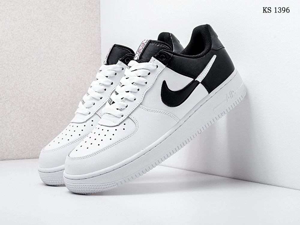 

Мужские кроссовки в стиле Nike Найк Air Force 1 Low NBA, натуральна кожа, белые с черным 44 (28 см), Белый