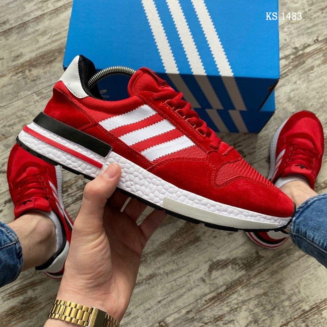 

Мужские кроссовки в стиле Adidas Адидас ZX500 RM, красные 41 (26 см), Красный