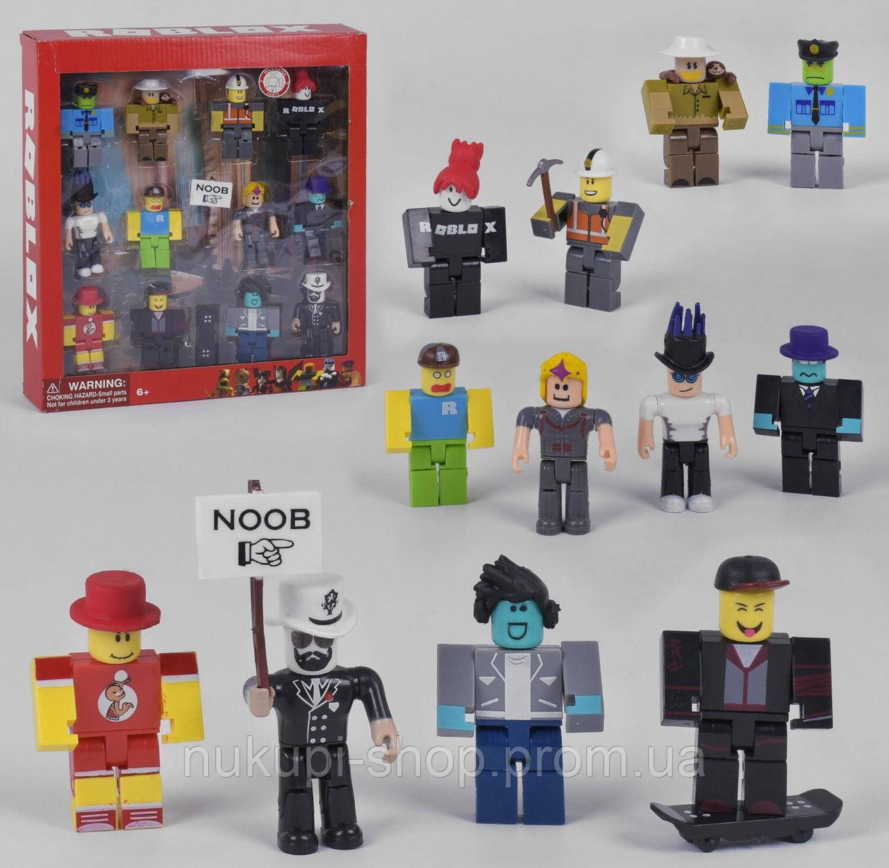 

Герои Роблокс Roblox комплект 12 фигурок JL 19083