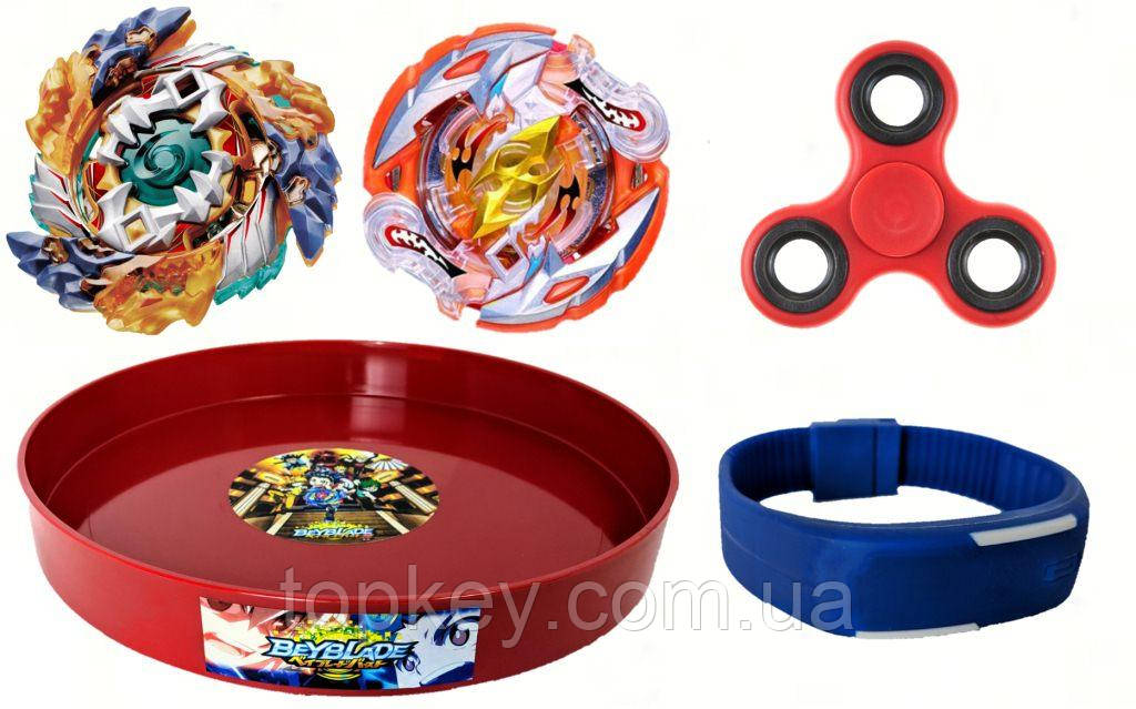 

Набор Beyblade Арена для сражений + LED Часики и Спиннер (1345)