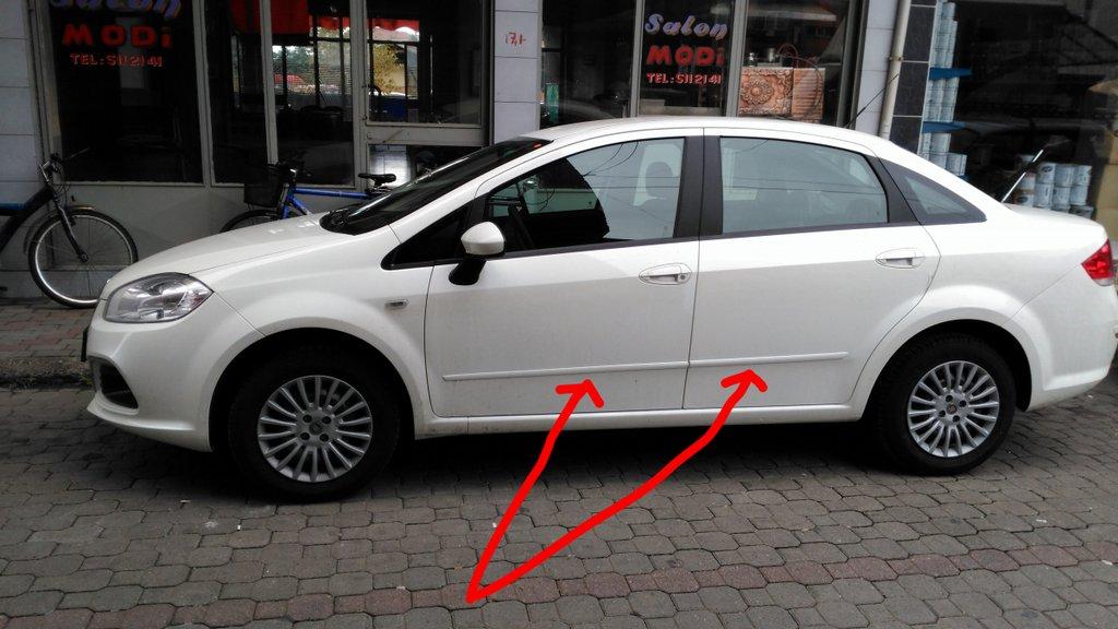 

Fiat Linea 2006↗ и 2013↗ гг. Пластиковые молдинги (к-т)