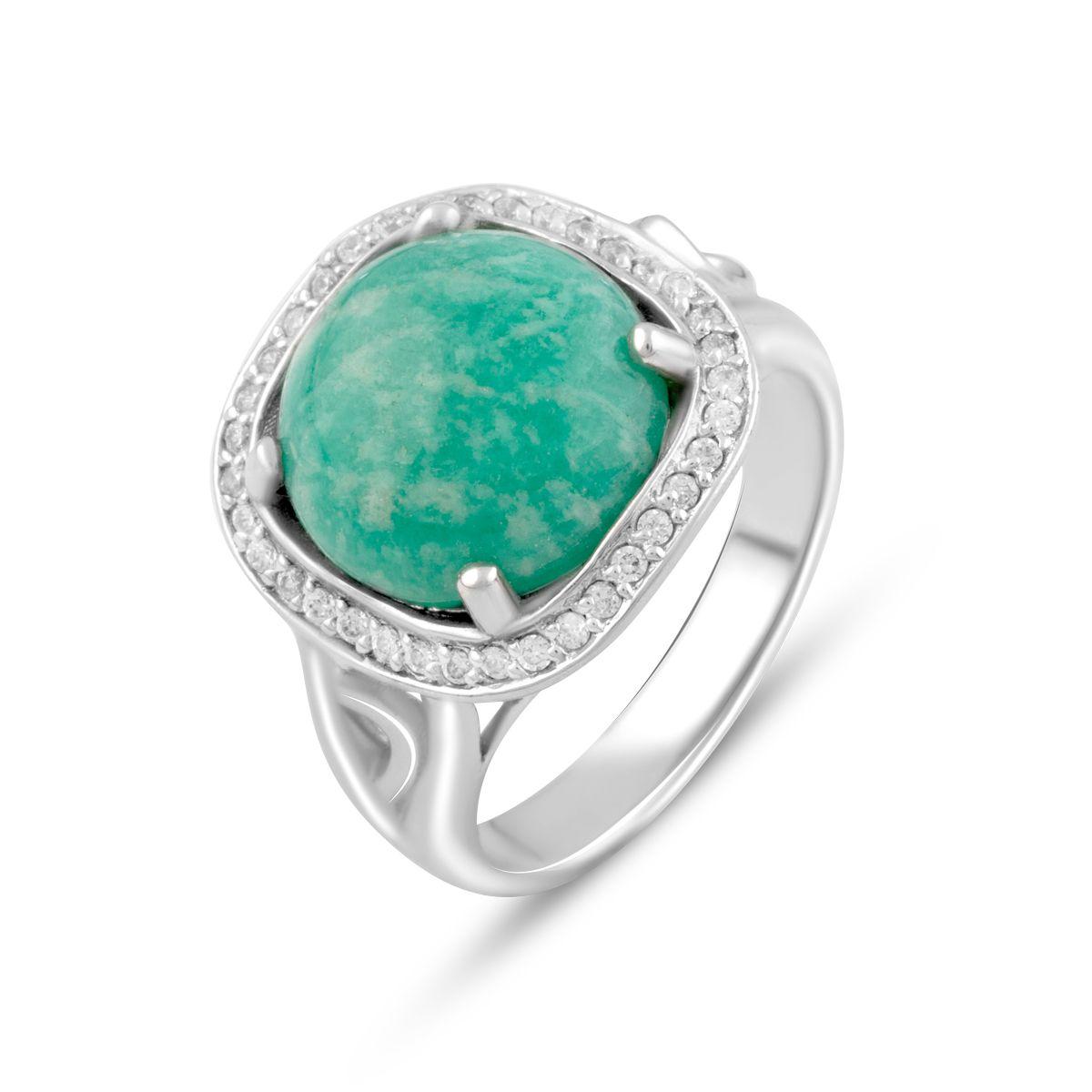 

Серебряное кольцо GS с натуральной бирюзой (2077596) 17.5 размер