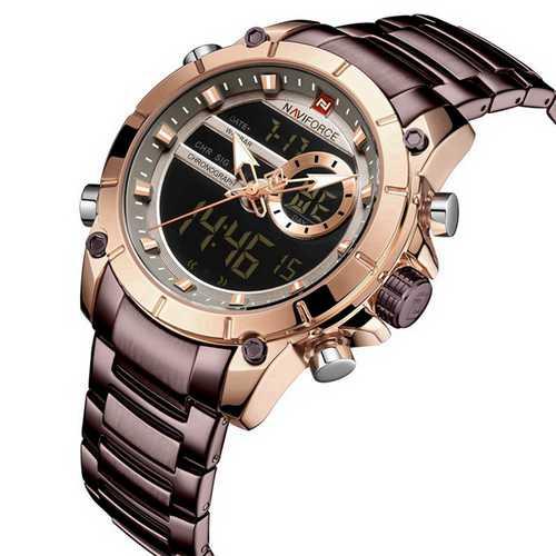 

Красивые мужские часы Naviforce NF9163 Brown-Cuprum