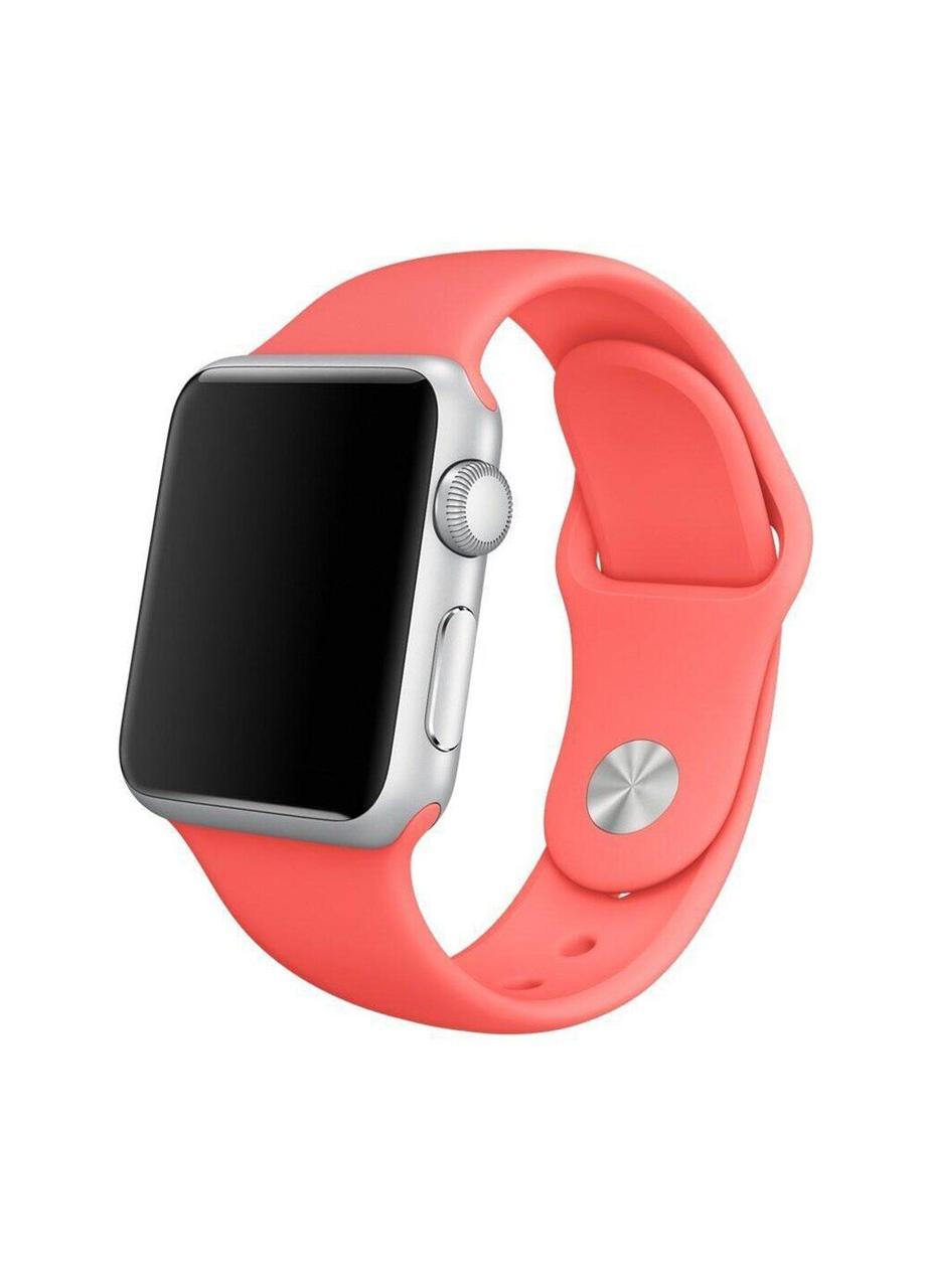 

Ремешок Sport Band для Apple Watch 38 40mm силиконовый sizes ARM Series 5 4 3 2 1 Peach, КОД: 1924404