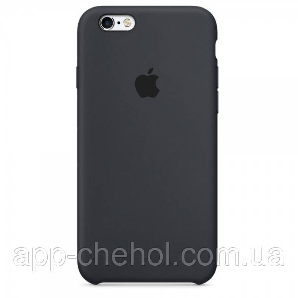 

Чехол Silicone Case для iPhone 6 / 6s Charcoal Gray (силиконовый чехол угольно серый кейс на айфон 6 / 6с), Графит