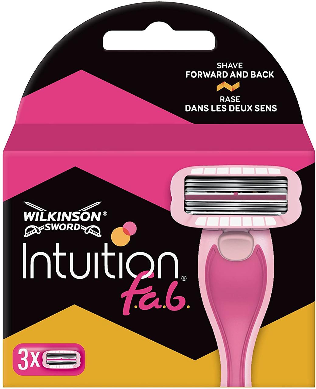 

Сменные кассеты Wilkinson Sword Intuition f.a.b. 3+3 (3 шт.) 01612