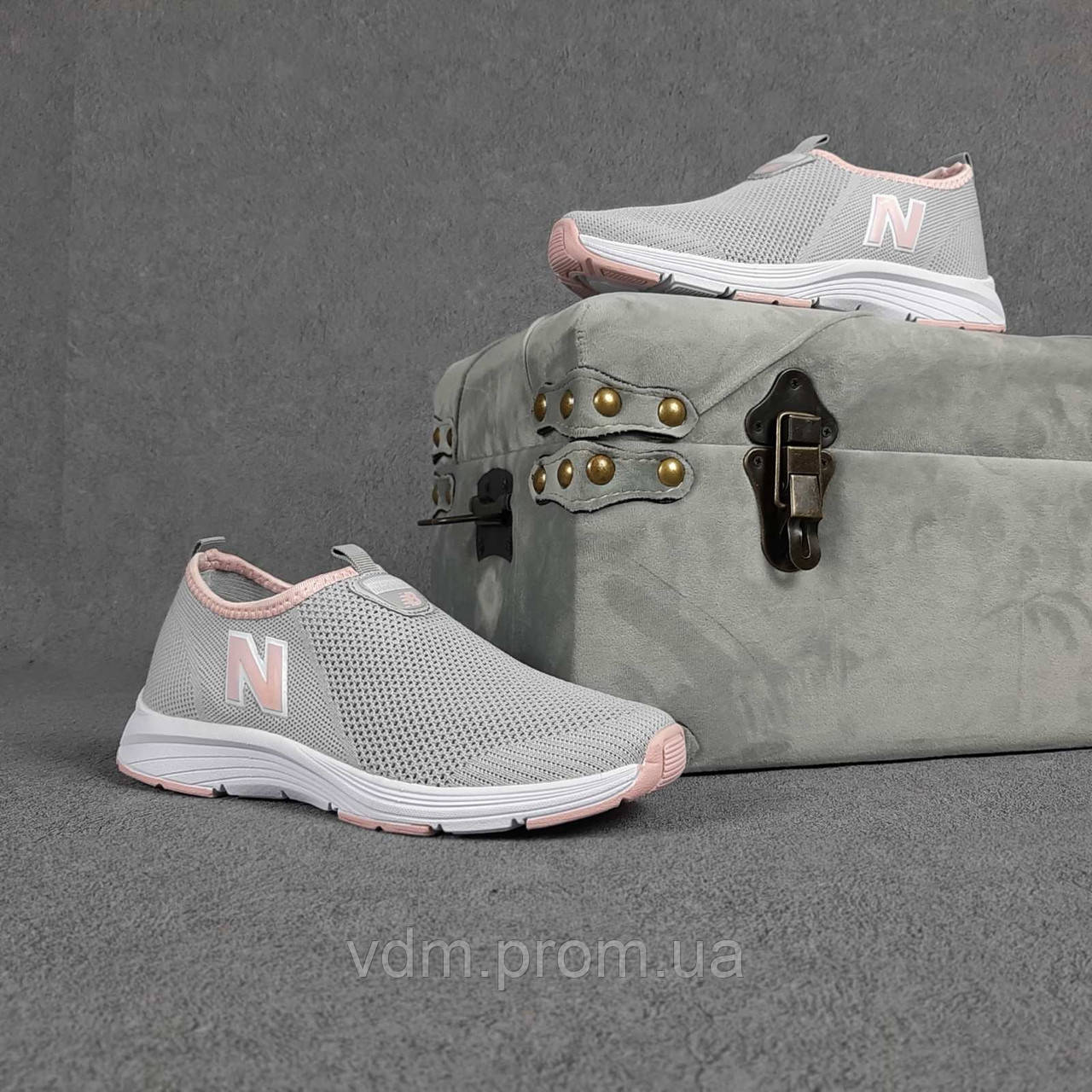 

Кроссовки женские New Balance в стиле Нью Баланс, текстиль код OD-20370. Серые 41, Серый