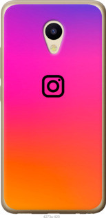 

Чехол на Meizu M5 Instagram FCh_001026, Оранжевый