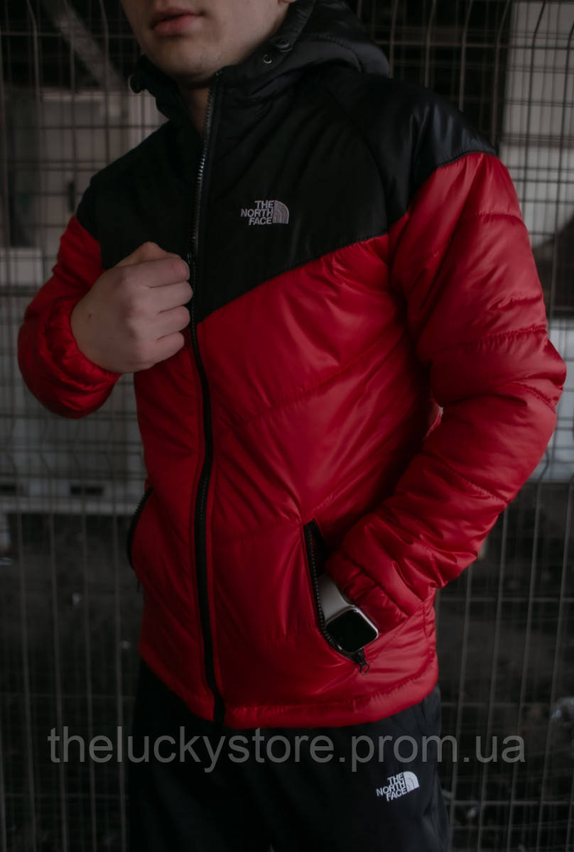 

Куртка мужская The North Face (красная черная) утепленная