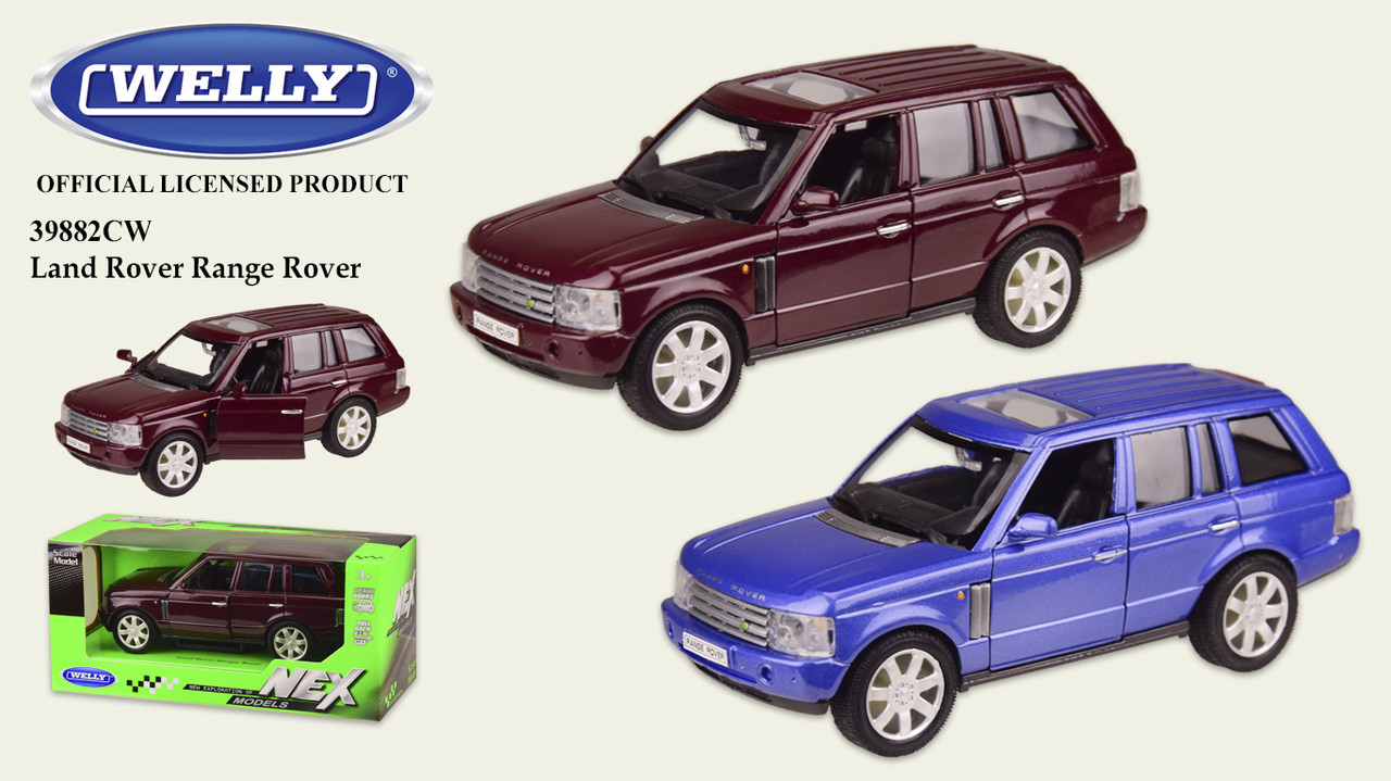 

Машина метал "WELLY"1:33 RANGE ROVER,откр.двери,2 цвета,в коробке 18*8*8 см,15*5.5*5.5 см /48-2/