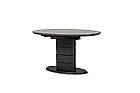 Раздвижной стол ТМ- 65 матовый серый + черный140/180 от Vetro Mebel (бесплатная доставка), фото 2