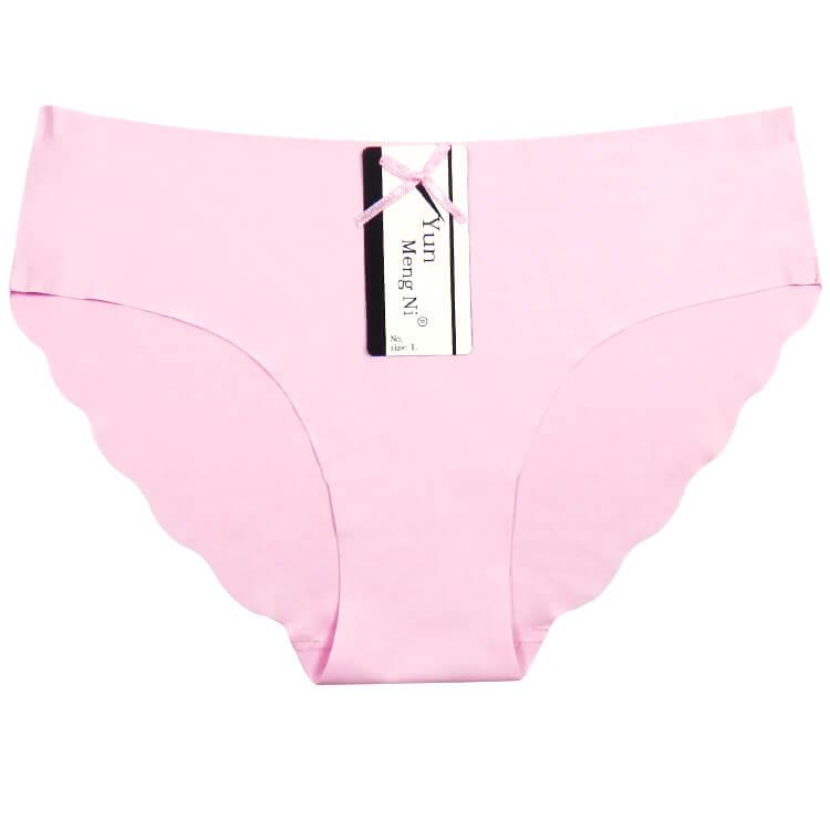 

Трусики женские бесшовные Yun #89099, женские трусы Розовые, M