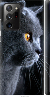 

Чехол на Samsung Galaxy Note 20 Ultra Красивый кот "3038c-2051-48377", Черный